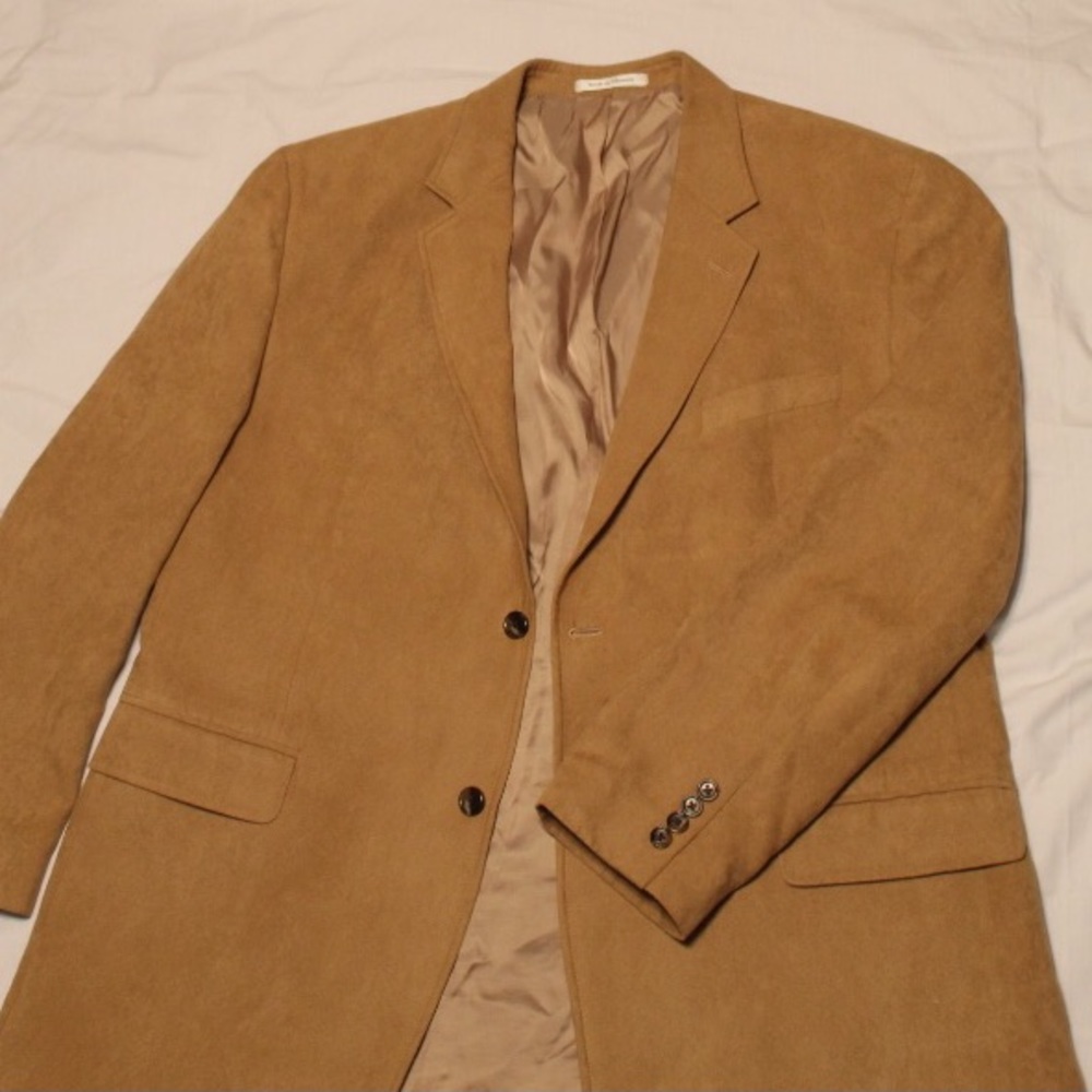 Micro suede sport coat blazer
